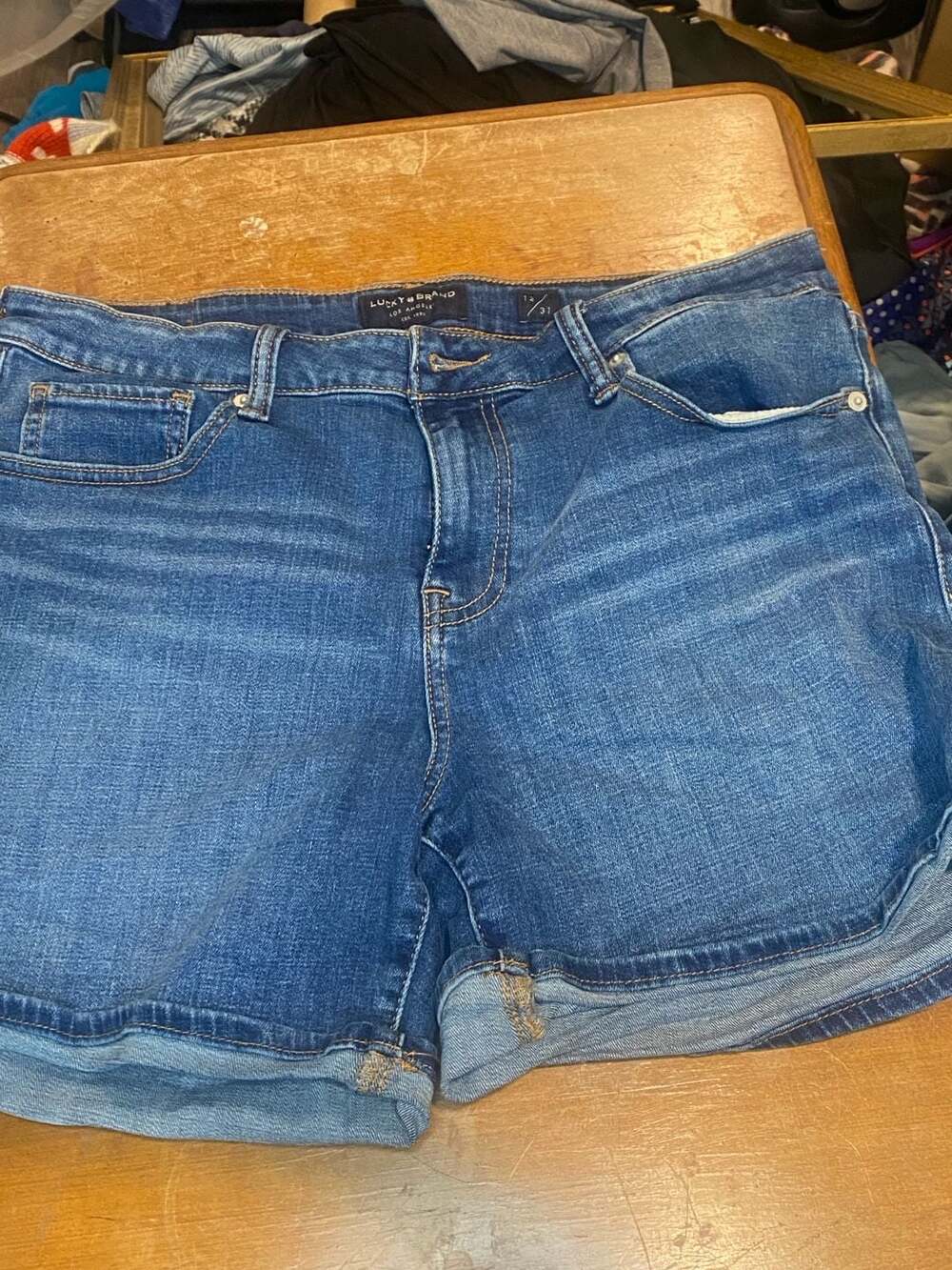 Lucky Brand Women's Denim Cuffed Shorts Size 12/31